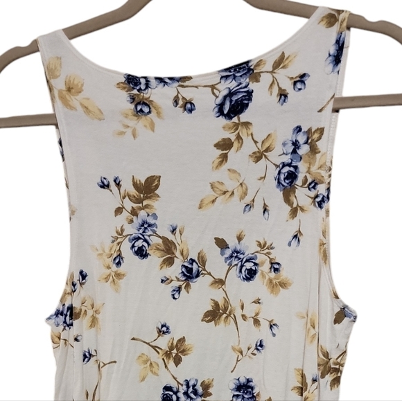 American Eagle size medium blue and beige tank top - Picture 7 of 9